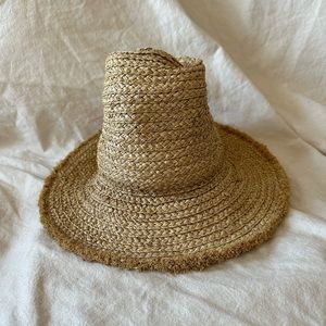 Vintage woven straw unisex sun hat